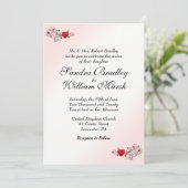 Valentine Wedding Einladung (Stehend Vorderseite)