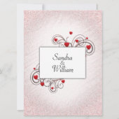 Valentine Wedding Einladung (Rückseite)