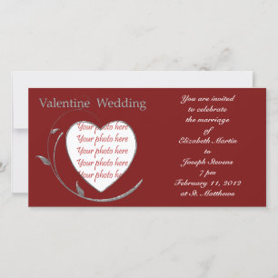 Valentine Wedding Foto Card