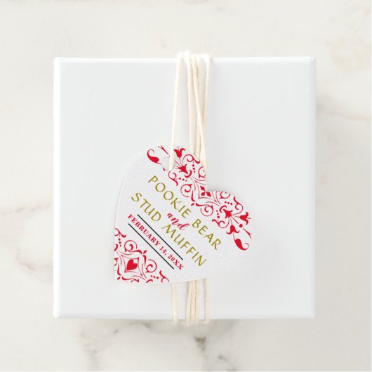 Valentine Wedding Guest Geschenkanhänger (Beispiel)