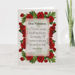 Valentine Wedding Jubiläum Rose Romance Card Karte
