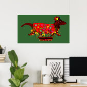 Valentine Weiner Dog Poster (Heimbüro)