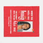 Valentine, WENN SIE MICH DIESES Foto FEHLEN Fleecedecke (Vorderseite (Horizontal))