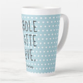 Valentine Whole Latte Liebe Black Script Milchtasse (Rechte Ecke)