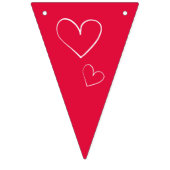 Valentine Wimpelkette (Dritte Fahne)