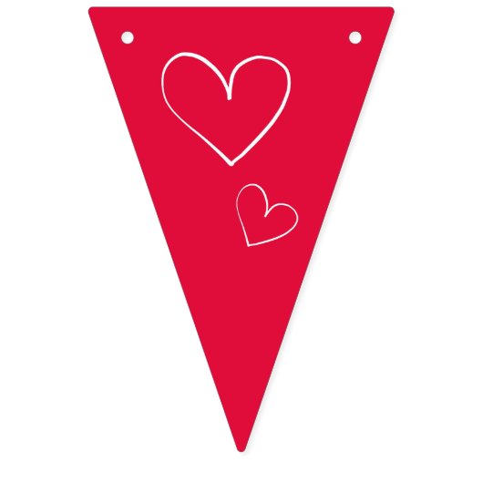 Valentine Wimpelkette (Dritte Fahne)