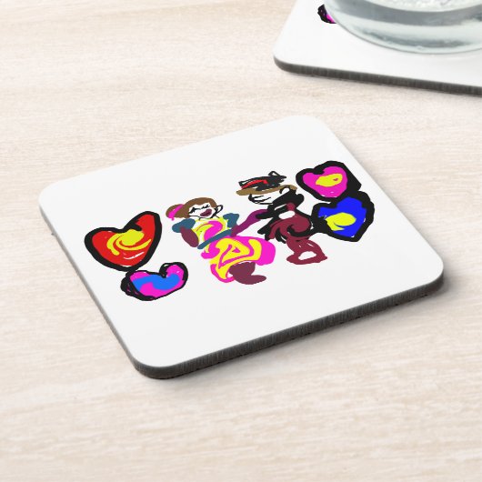 Valentine win love getränkeuntersetzer (Linke Seite)