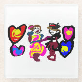 Valentine win love glasuntersetzer (Vorderseite)