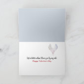 Valentine Winter Birnen mit rotem Herzen Karte (Innenseite)