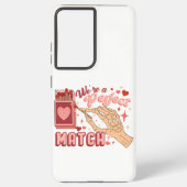 Valentine Wir sind ein perfektes, passendes Herz Samsung Galaxy Hülle (Rückseite)