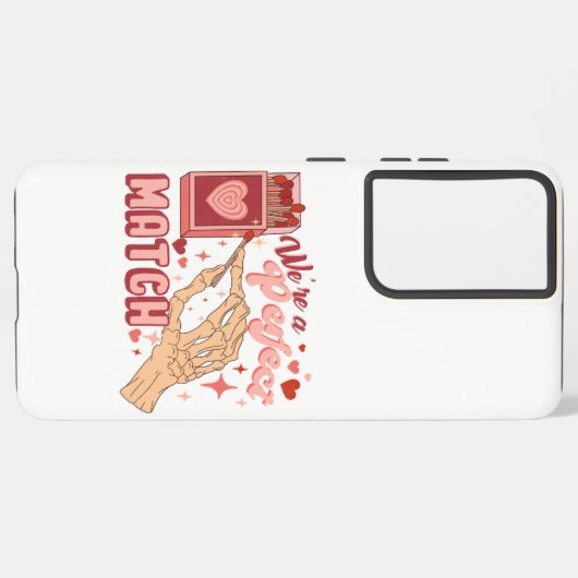 Valentine Wir sind ein perfektes, passendes Herz Samsung Galaxy Hülle (Linke Seite)