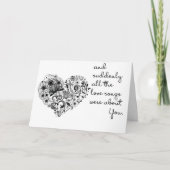 "VALENTINE WISH" FÜR MEINEN NEUEN SWEETHEART KARTE (Vorderseite)