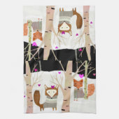 Valentine Woodland Füchse Küche Handtuch (Vertikal)
