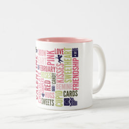 Valentine Words Valentine's Day Coffee Tasse