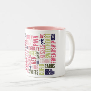 Valentine Words Valentine's Day Coffee Tasse