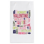 Valentine Words Valentine's Day-Geschenktasche Kleine Geschenktüte (Rückseite)