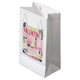 Valentine Words Valentine's Day-Geschenktasche Kleine Geschenktüte