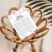 Valentine Wortmarke: Brautparty-Spielkarte Einladung