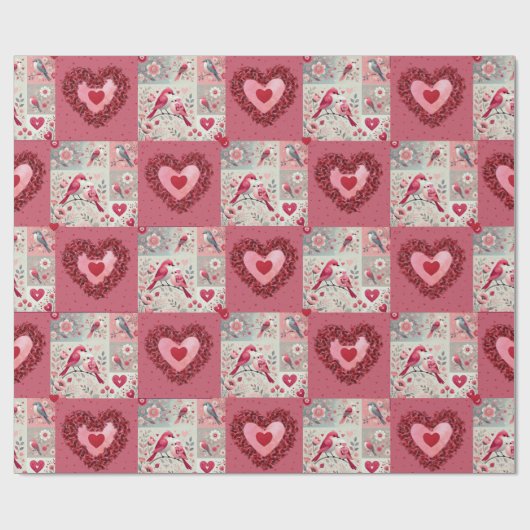 Valentine Wrapping Paper Geschenkpapier (Flach)