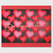 Valentine Wrapping Paper - Herz Geschenkpapier (Flach)