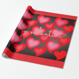 Valentine Wrapping Paper - Herz Geschenkpapier