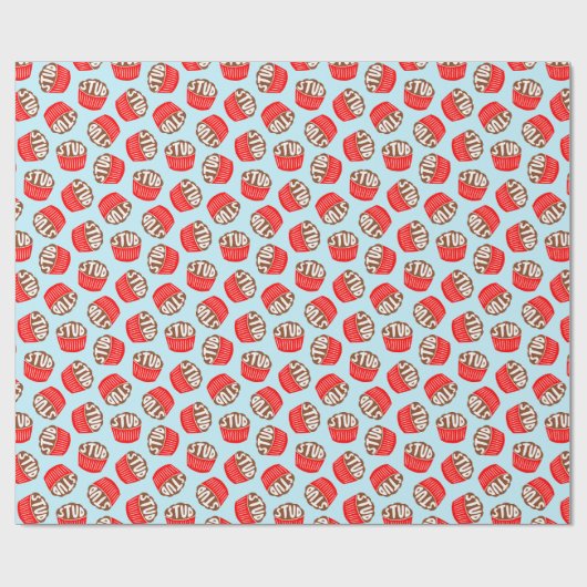 Valentine Wrapping Paper von Blue and Red Stud Muf Geschenkpapier (Flach)