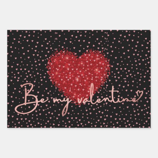 Valentine Wrapping Sheets Geschenkpapier Set (Vorderseite 3)