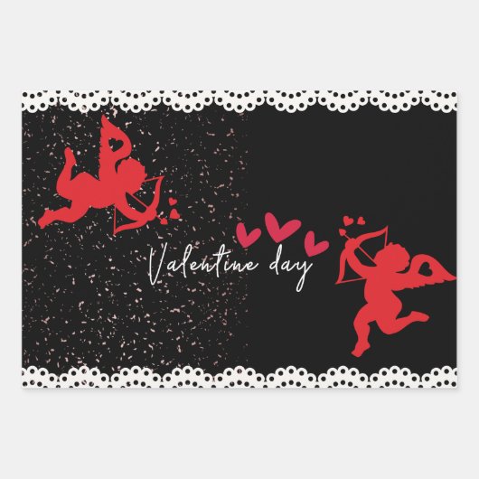 Valentine Wrapping Sheets Geschenkpapier Set (Vorderseite 2)