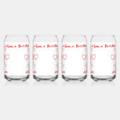 Valentine XOXO mit Herz in Rot | Dosenglas (Links)