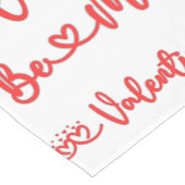 Valentine XOXO mit Herz in Rot | Großer Tischläufer (Ecke)