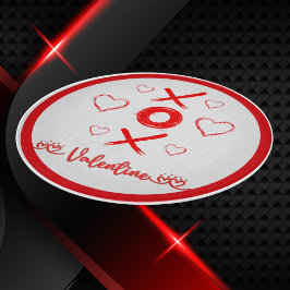 Valentine XOXO mit Herz in Rot | Schneidebrett