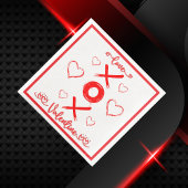 Valentine XOXO mit Herz in Rot | Serviette