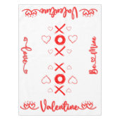 Valentine XOXO mit Herz in Rot | Tischdecke (Vorderseite)