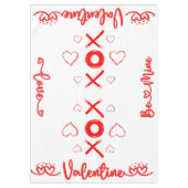Valentine XOXO mit Herz in Rot | Tischdecke (Vorderseite)
