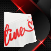 Valentine XOXO mit Herz in Rot | Tischdecke