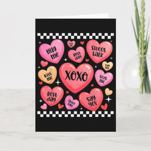 Valentine Xoxo Süße Worte Herzen Umarme Mich Küsse Karte