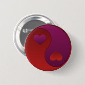 Valentine Yin Yang Button (Vorne & Hinten)