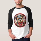 Valentine Yorkie Be Mine Graphic Shirt (Vorderseite)