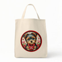Valentine Yorkie Be Mine Wiederverwendbare Lebensm