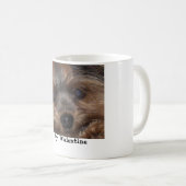 Valentine Yorkie Tasse (VorderseiteRechts)