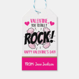 Valentine You Rock Gift Tag Geschenkanhänger
