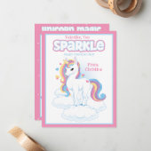 Valentine You Sparkle Klassenzimmer Valentine's Da Mitteilungskarte (Vorderseite/Rückseite Beispiel)