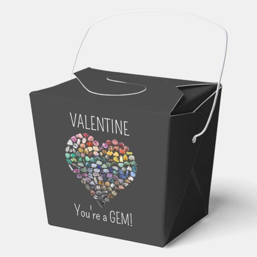 Valentine You're a Gem 100+ Crystal Gemstones Geschenkschachtel (Vorderseite)