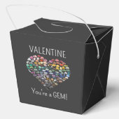 Valentine You're a Gem 100+ Crystal Gemstones Geschenkschachtel (Rückseite)