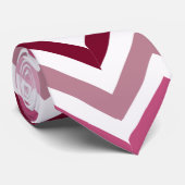 Valentine zag streifen krawatte (Gerollt)