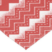 Valentine Zickzack Muster rot/weiß Tischdecke (Schrägansicht)