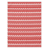 Valentine Zickzack Muster rot/weiß Tischdecke (Vorderseite)
