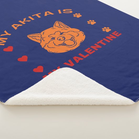 Valentine Zitat meine Akita ist mein Valentine Sherpadecke (3/4)