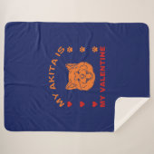 Valentine Zitat meine Akita ist mein Valentine Sherpadecke (Vorderseite (Horizontal))