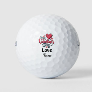 Valentine zu Golfer mit Liebe Sie Golfball
